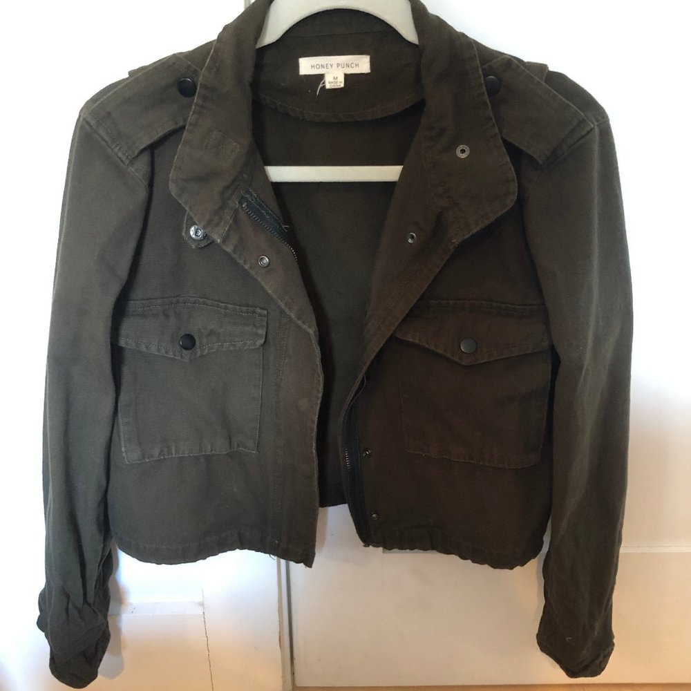 Dark Green Lightweight Utility Jacket